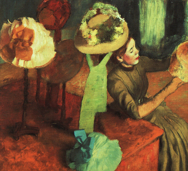 Edgar Degas The Millinery Shop